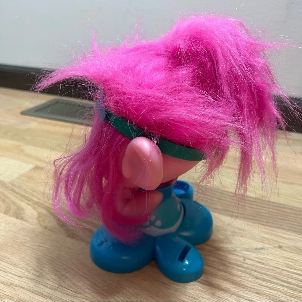 Trolls Poppy Styling Head Pink Kids Toy Blue